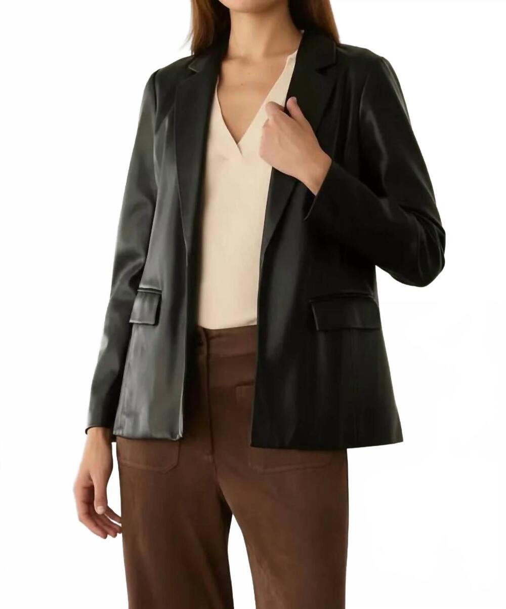 NEW SKIES ARE BLUE grace open front blazer in black